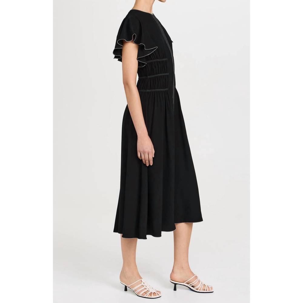 NEW ULLA JOHNSON anais dress in noir - Picture 3 of 3